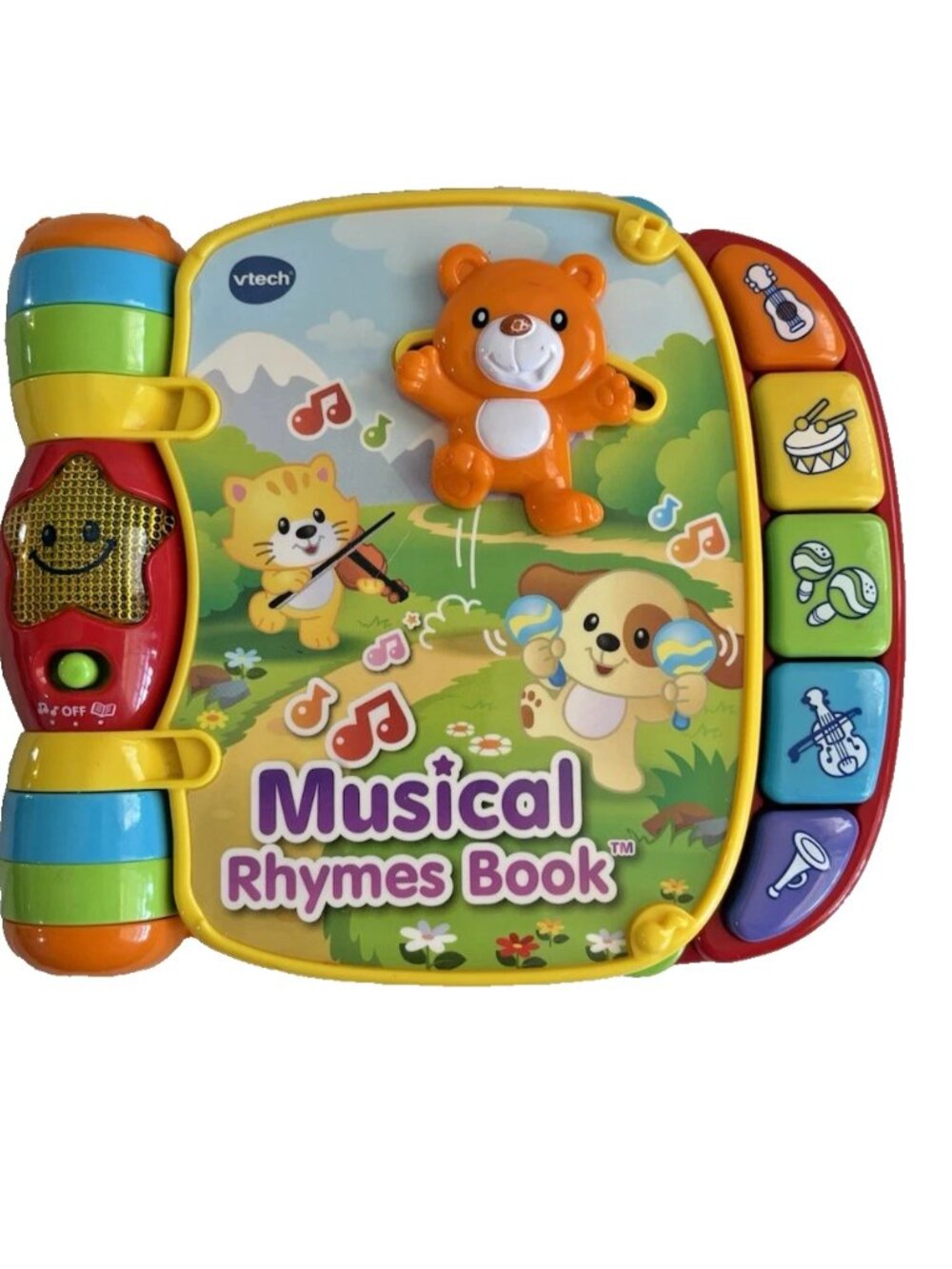 VTech Musical Rhymes Book Lights Sounds Tested Works